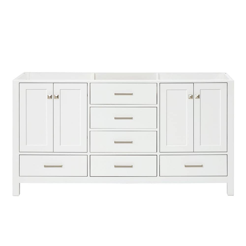 Ariel A067d-Bc Cambridge 66" Double Free Standing Vanity Cabinet Only - White