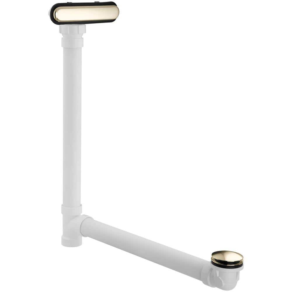 Clearflo Slotted 1.5" Leg Tub Drain with Overflow