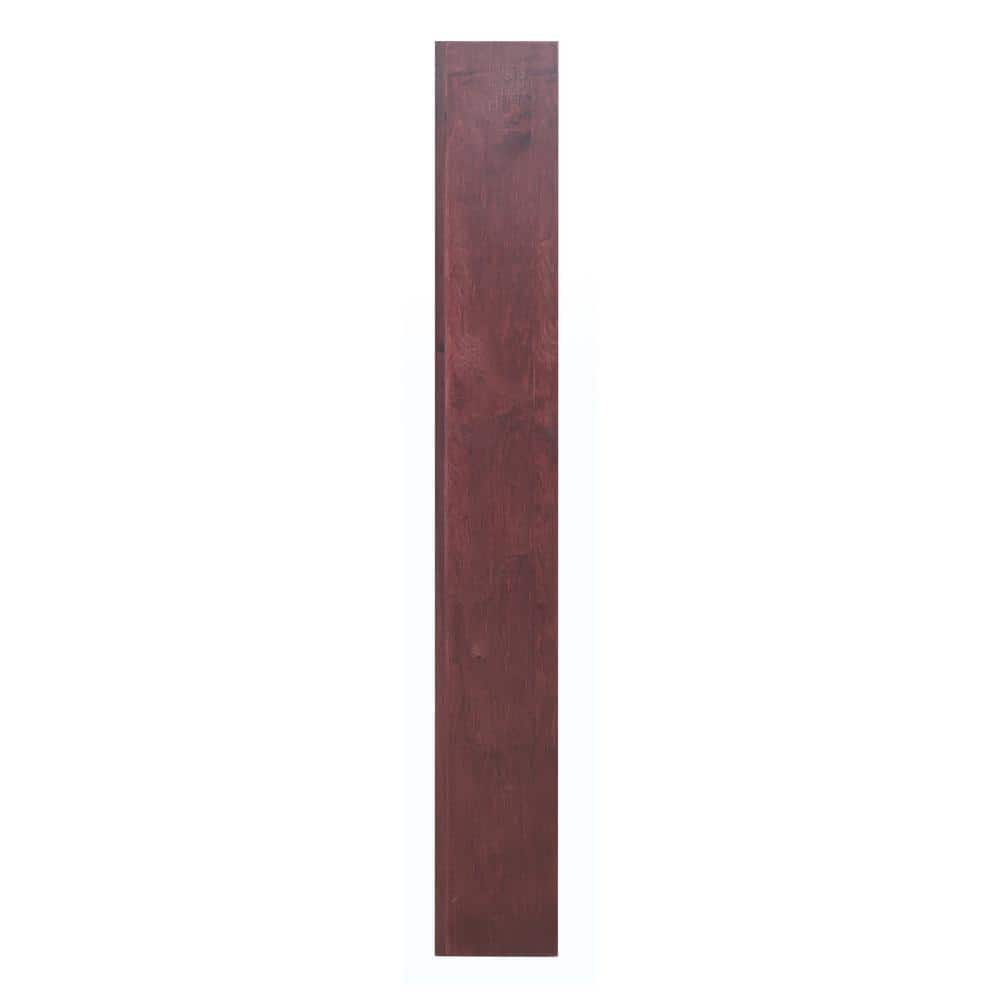 12 Shelf Double Wide Wood Bookcase, 84 inch Tall - Cherry Finish