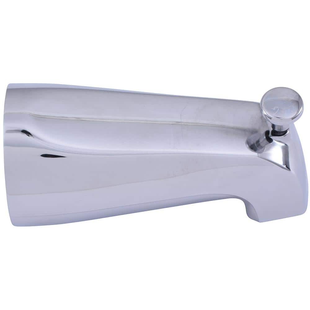 EZ-FLO 15084 Adjustable Diverter Spout Faucets, 5-3/8 inch Length, Chrome