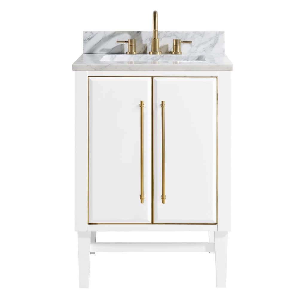Avanity Mason-Vs25-G-C Mason 25" Free Standing Single Basin Vanity Set - White