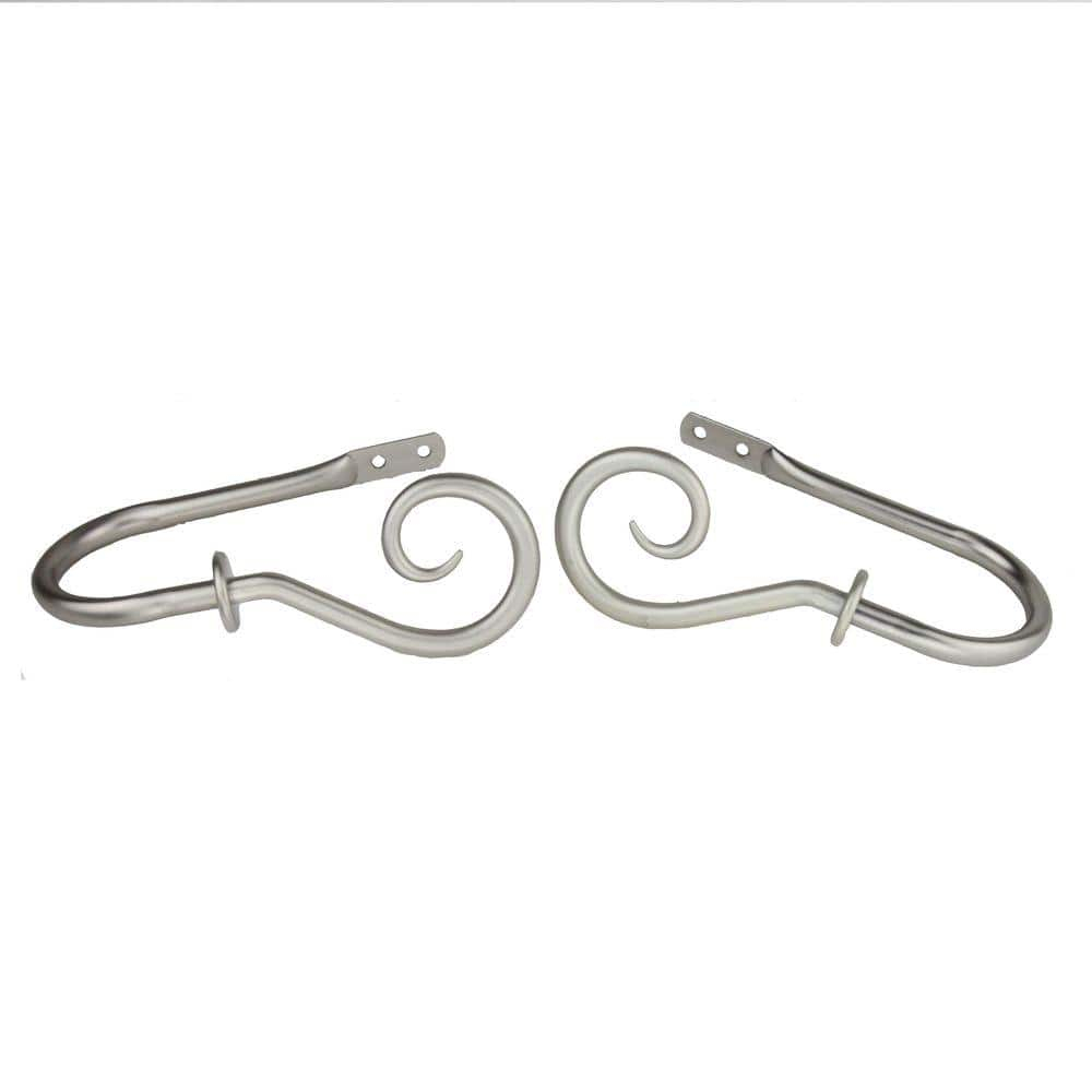 Rod Desyne Modern Curl Steel Curtain Holdback (Set of 2)