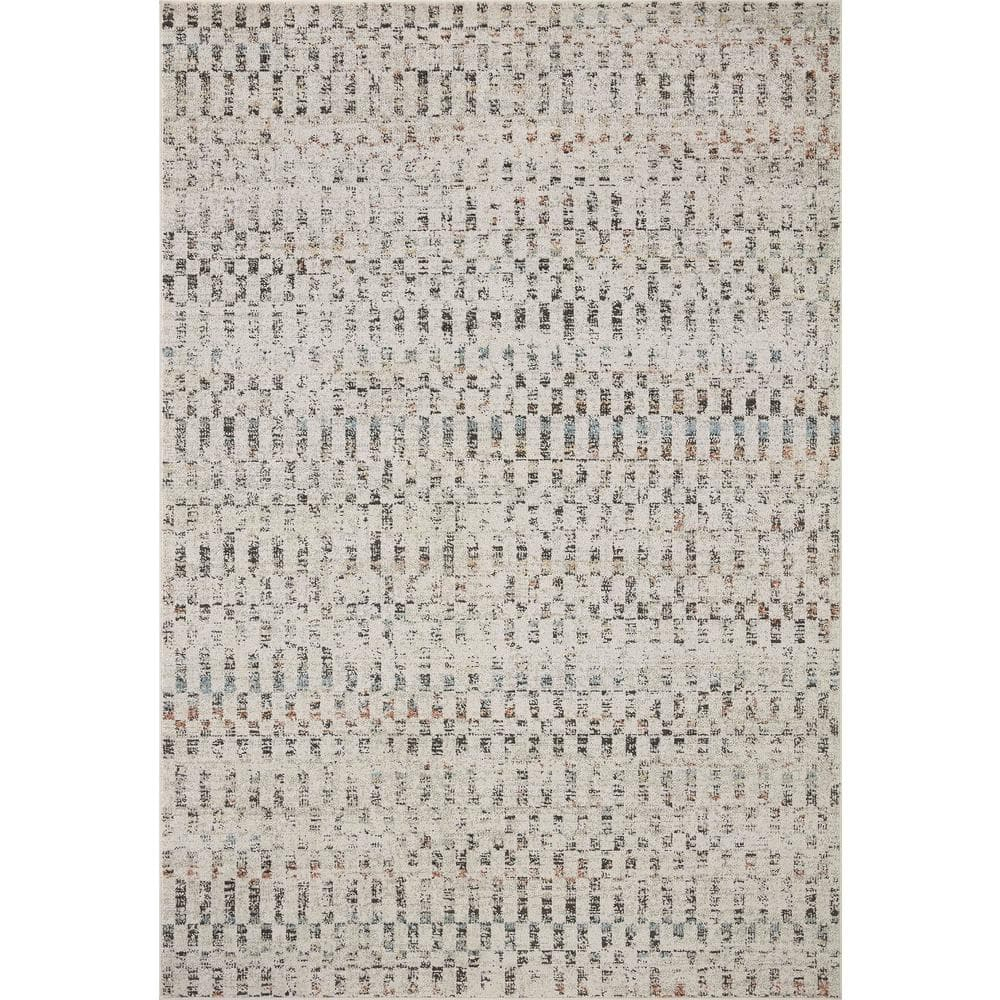 Loloi II Kamala Grey / Multi 5'-3" x 7'-9" Area Rug
