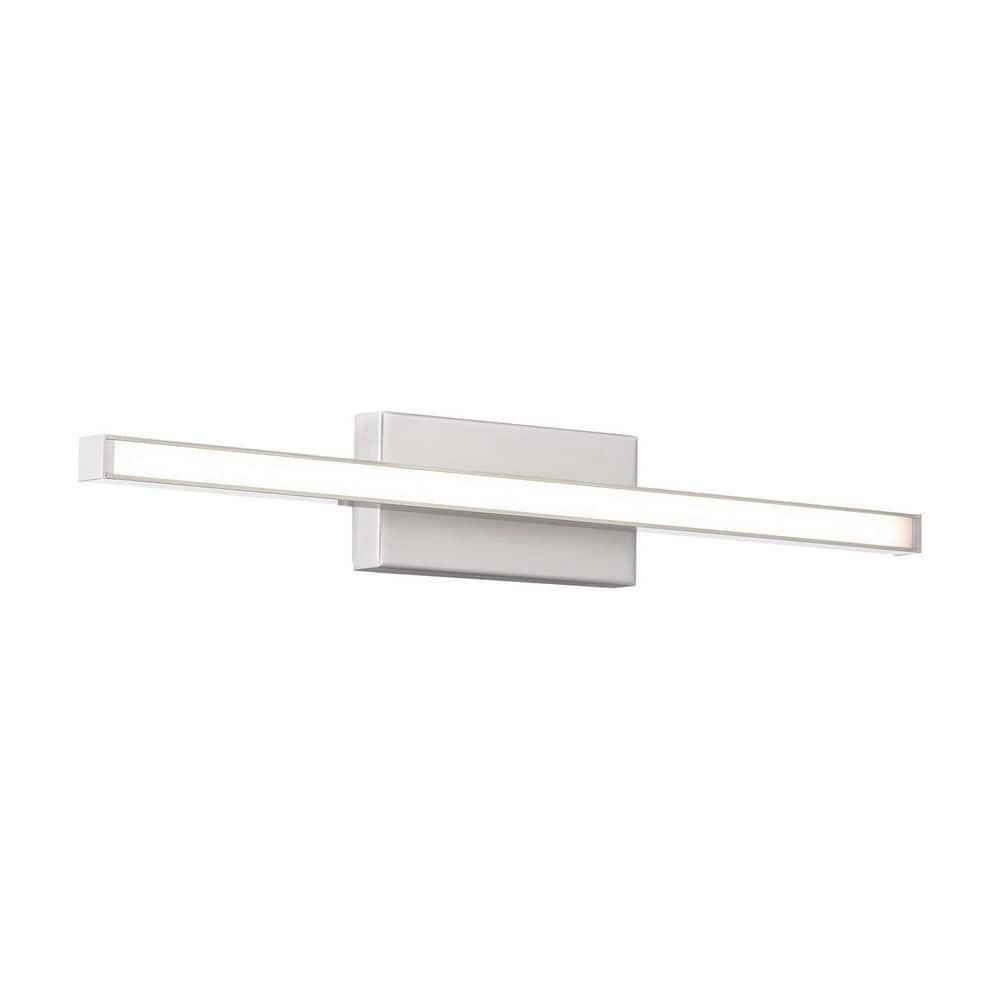 WAC Lighting Parallax 18" LED 3000K 1-Light Aluminum Wall Sconce in Nickel