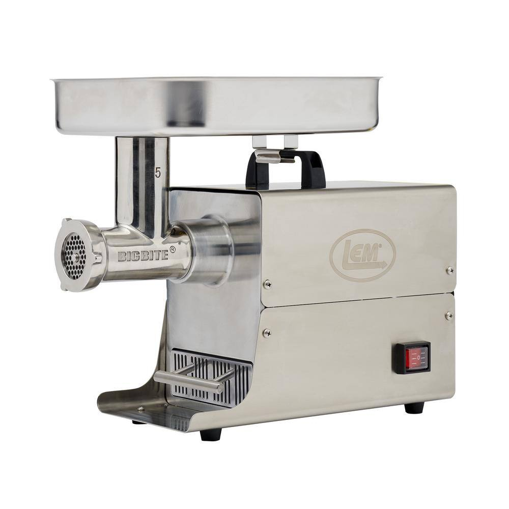 LEM BigBite #5 Electric Meat Grinder, 0.35 HP, Stainless Steel, 1 Count
