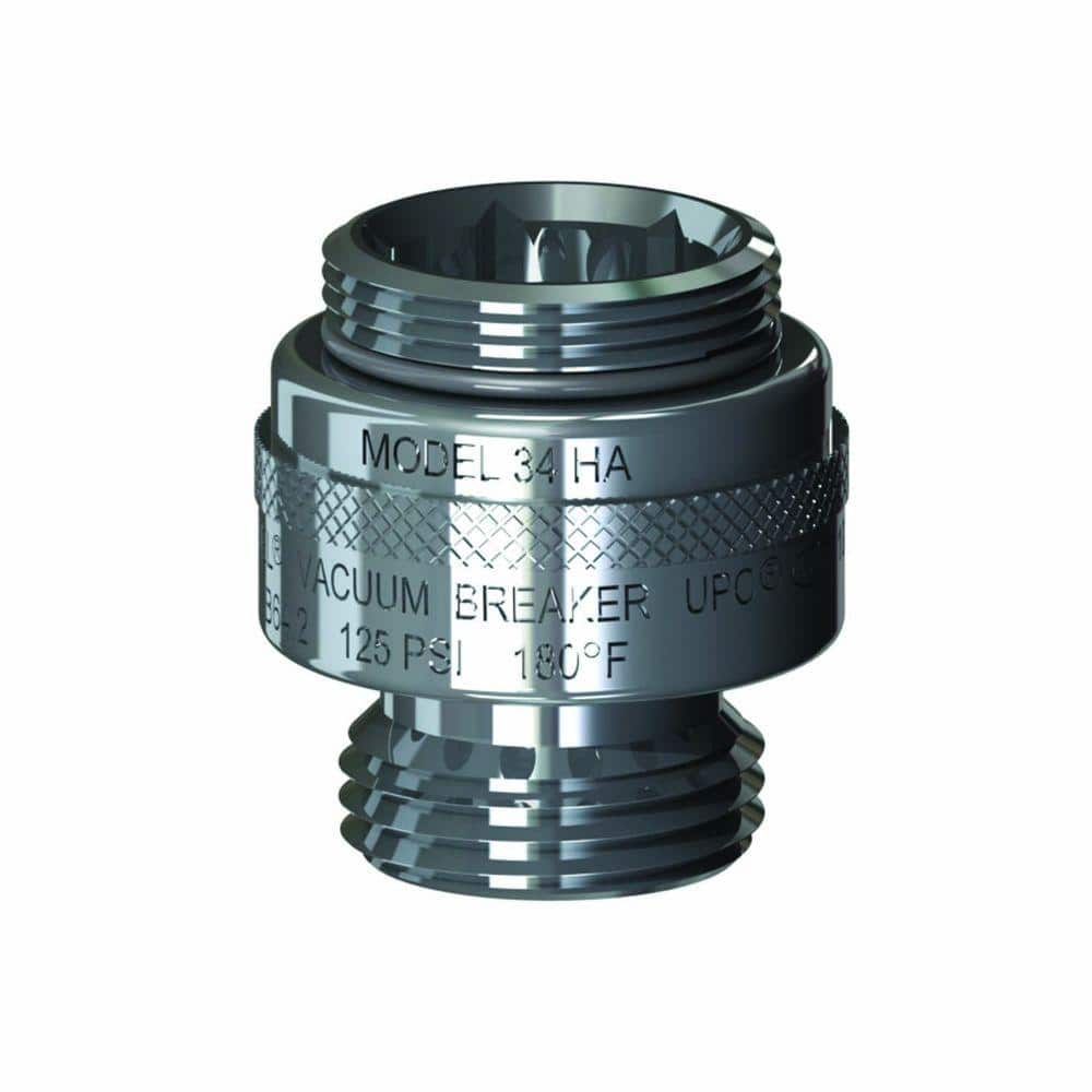 Chrome Brass Single-Check Vacuum Breaker for Hose Connections