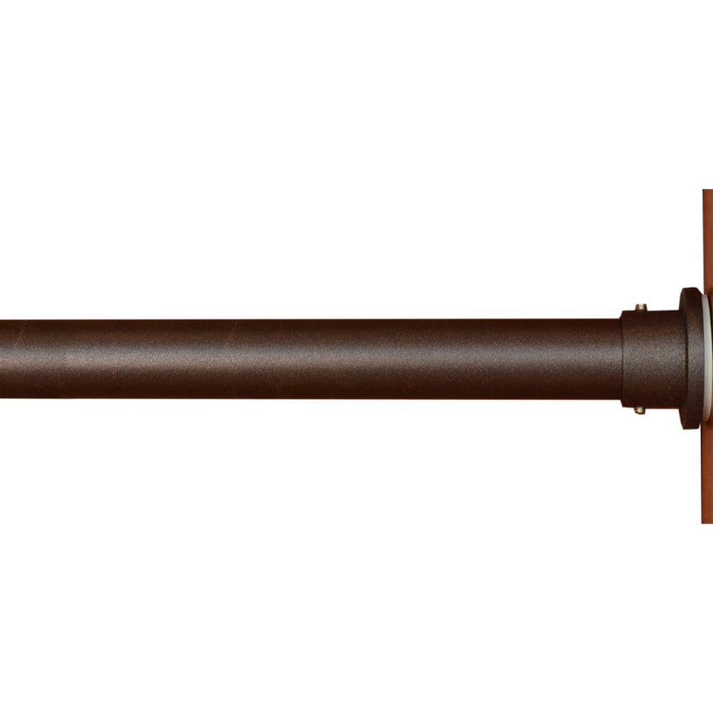 Versailles - DUO Stainless Steel Tension Curtain Rod, Indoor/Outdoor, Adjustable Length from 28" to 48", Bronze