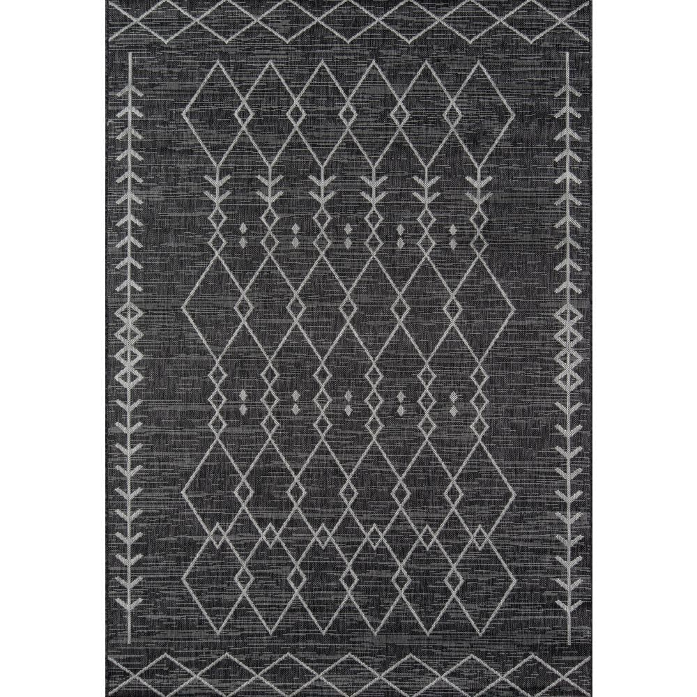 Novogratz Contemporary Rectangle Area Rug, Charcoal, 3'11" X 5'7"