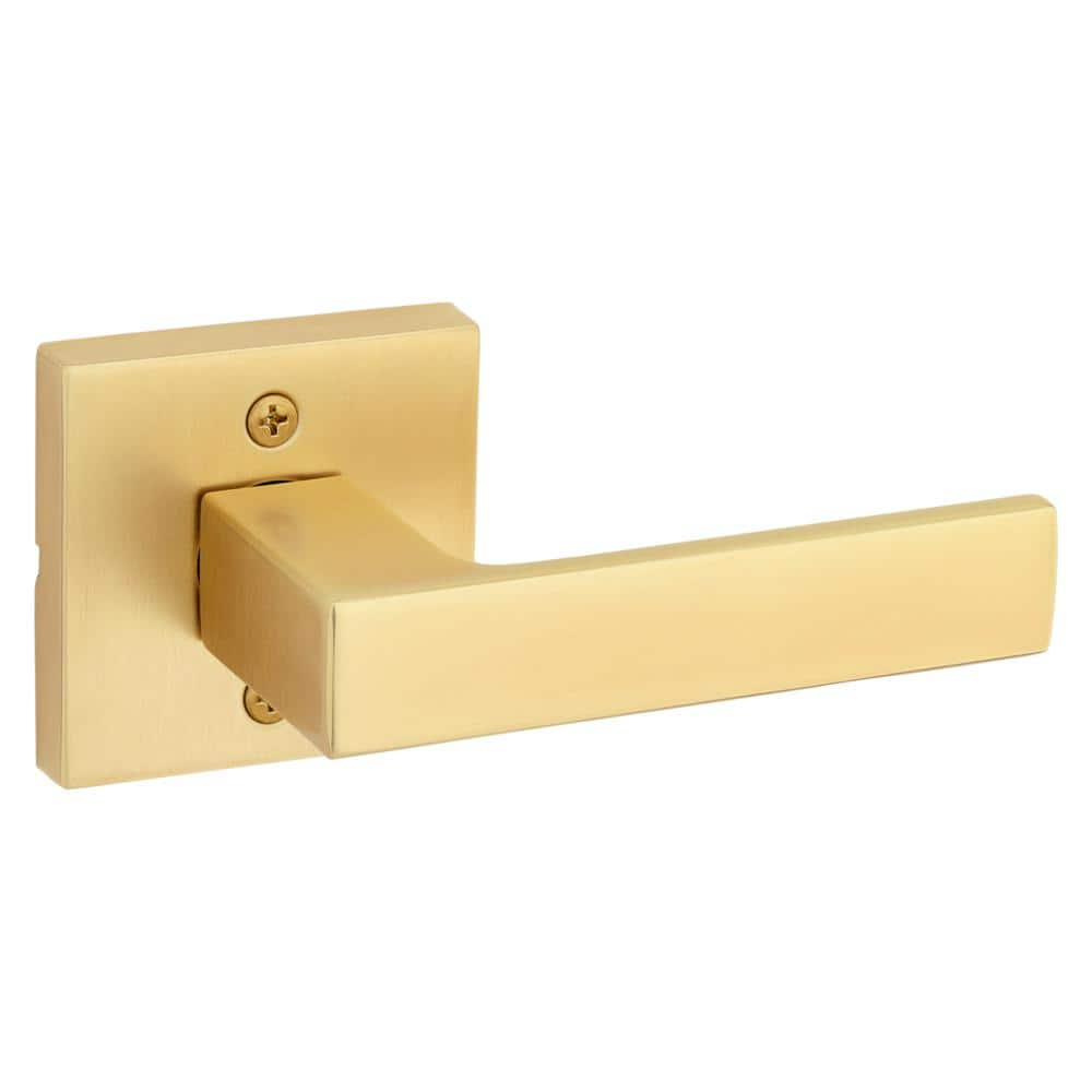Kwikset 788Salsqt Singapore Non-Turning One-Sided Dummy Door Lever - Brass