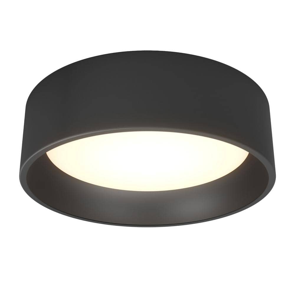 Artika Alton Ceiling Light 1 Light Integrated LED CCT Flush Mount Black