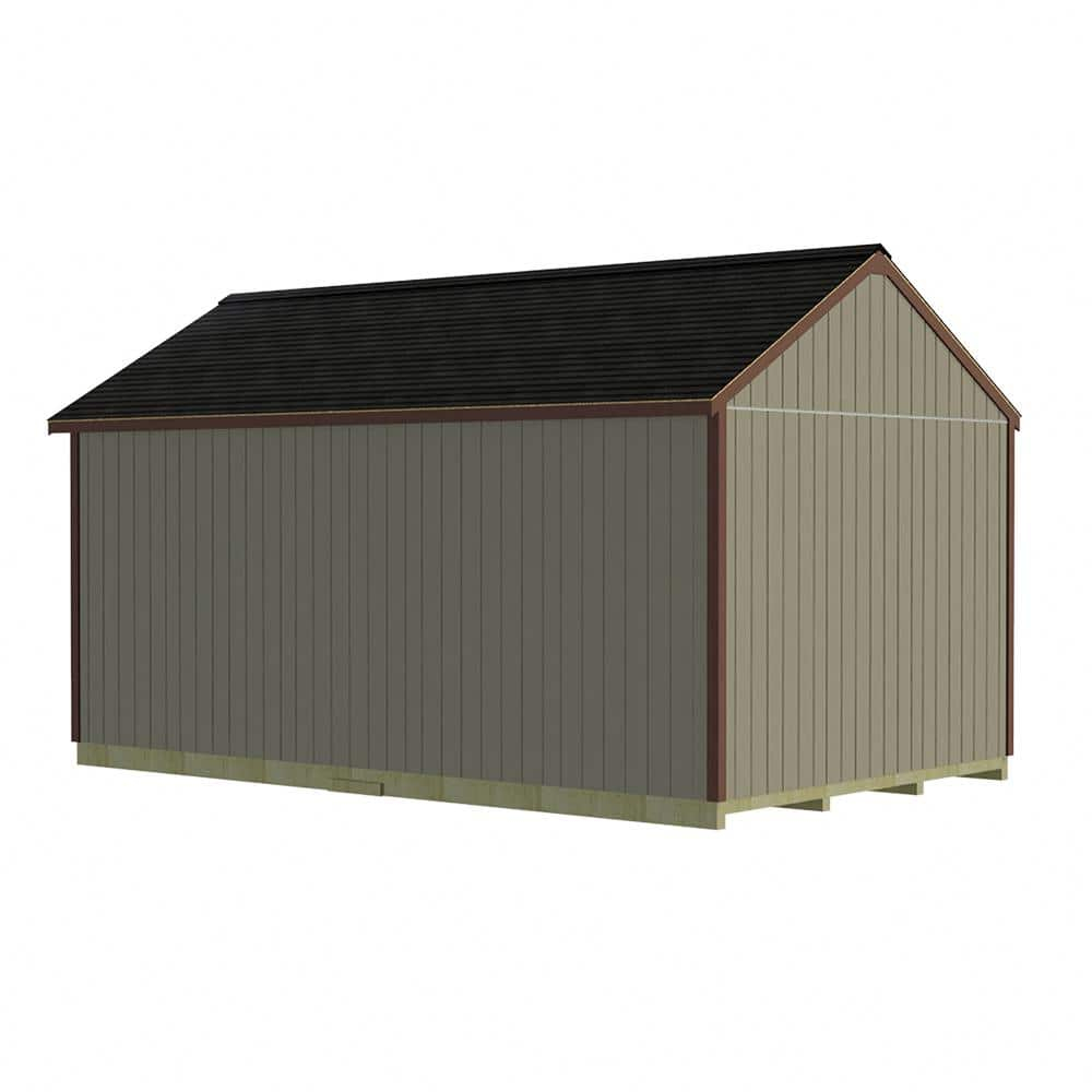 Best Barns Pre Cut Roof Trusses Wood Storage Sheds, 136.00 x 192.00 x 144.00 inches