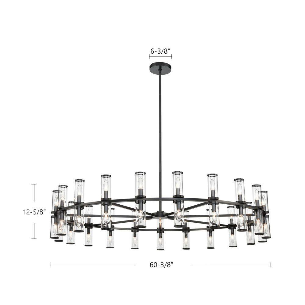 Revolve 42 - Light Dimmable Wagon Wheel Chandelier