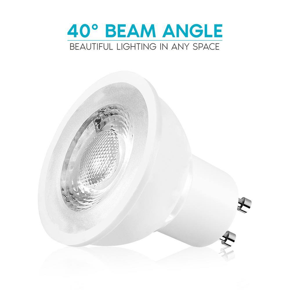 Cool White Dimmable GU10 LED Flood Light Bulbs, 16-Pack
