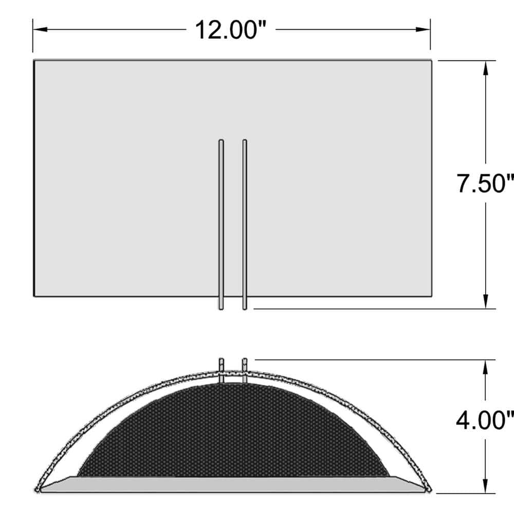 Access Lighting - Prong-20W 2 LED Wall Sconce in Contemporary Style-12 Inches