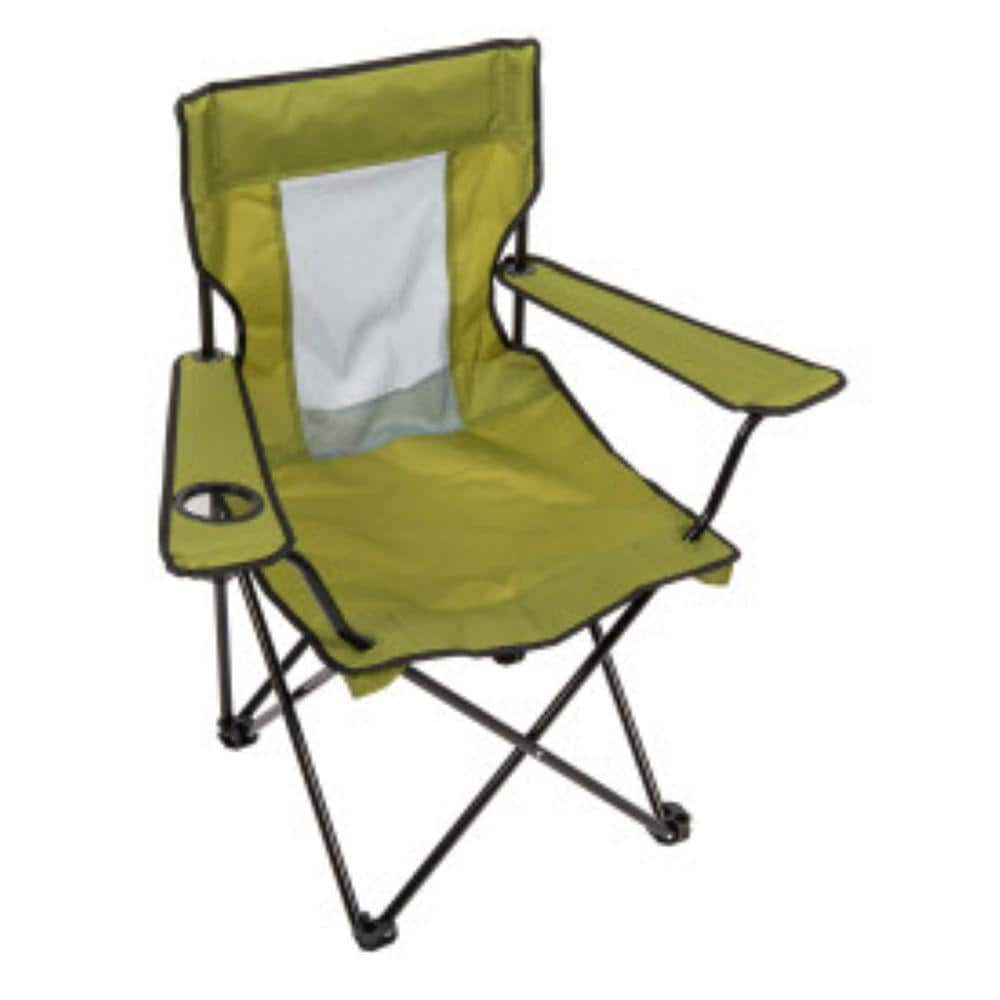 Camp & Go Mesh Back Foldable Camping Chair, Green