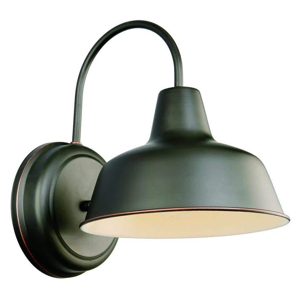 Design House 519504 Mason Barn Light Indoor/Outdoor Wall Light for 8-inch in Oil Rubbed Bronze