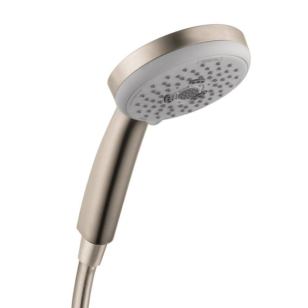 Brushed Nickel 4-inch Multi-Function Handheld Shower Head
