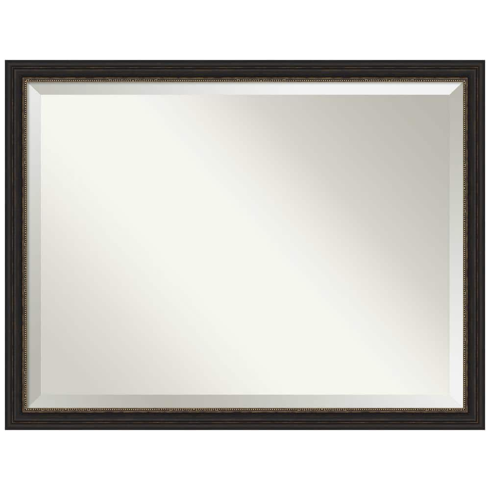 Amanti Art Accent 43.5-Inches x 33.5-Inches Framed Rectangle Bathroom Vanity Mirror ( Burnished Bronze )