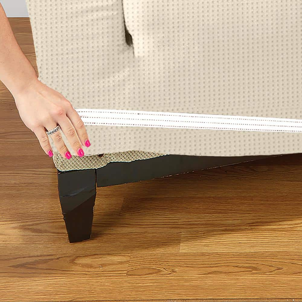 Home Details Waffle Design Chair/Recliner Stretch Fit Slipcover in Ivory