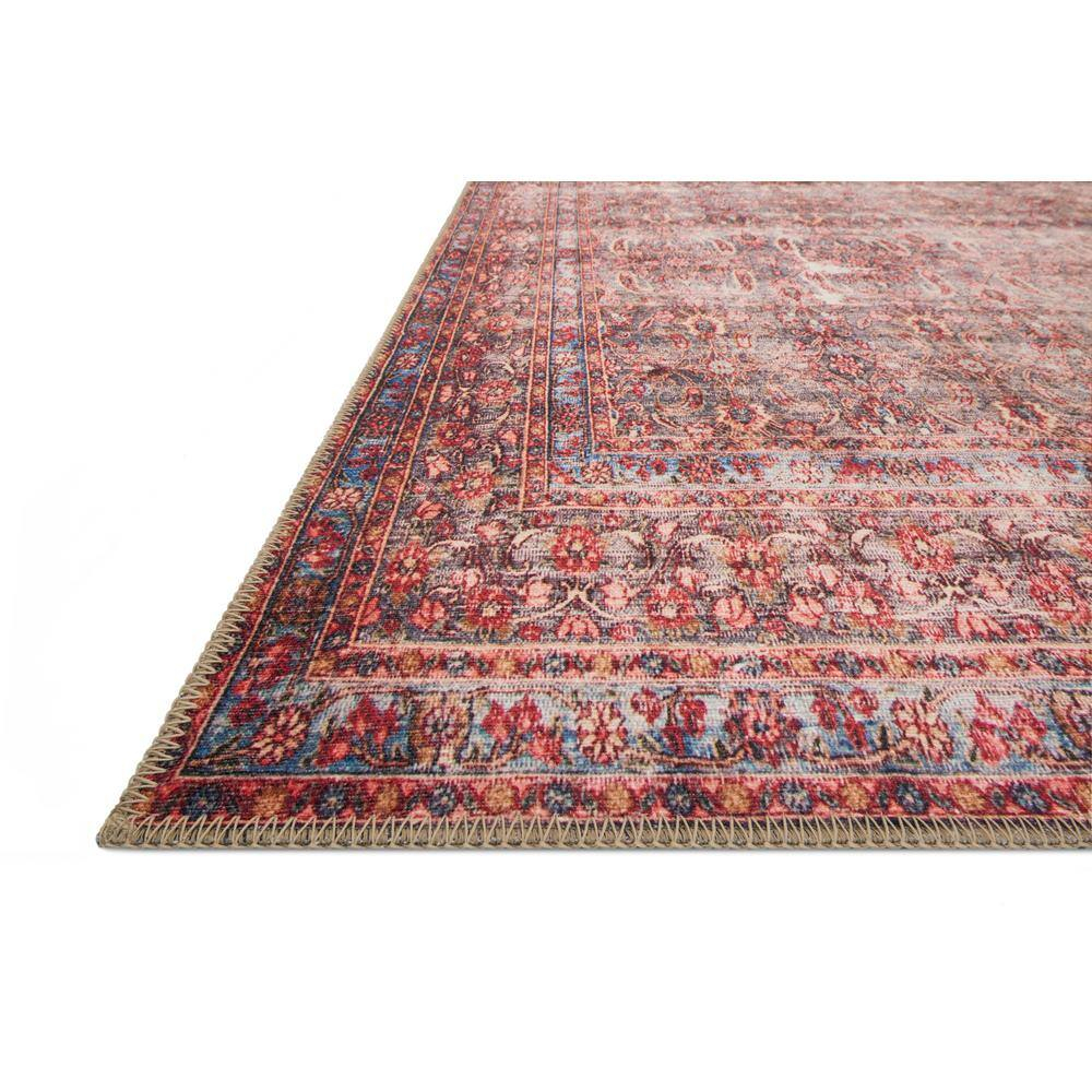 Loloi II Loren Collection LQ-05 Eggplant / Crimson Oriental Area Rug 5'-0" x 7'-6"