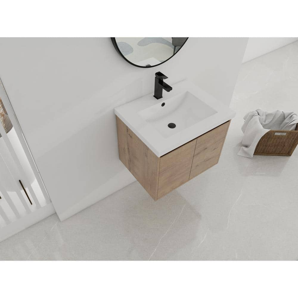 24" SINK VANITY WITH KD PACKAGE PLYWOOD, GEL-COAT TOP, NO FAUCET