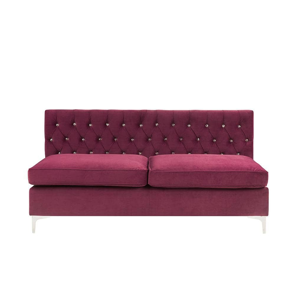 ACME Jaszira Armless Modular Sofa in Burgundy