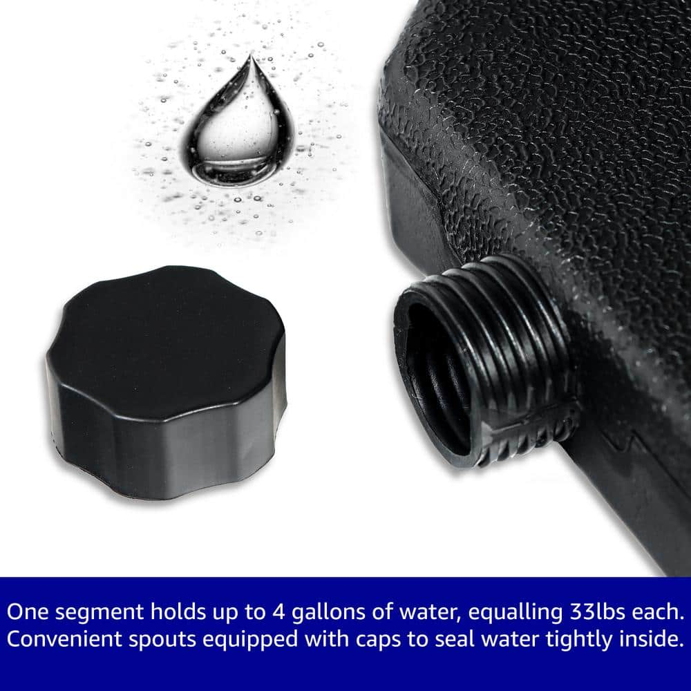 4-Piece Set Cantilever Umbrella Base Water Weights for Offset Umbrellas (Square Corner)