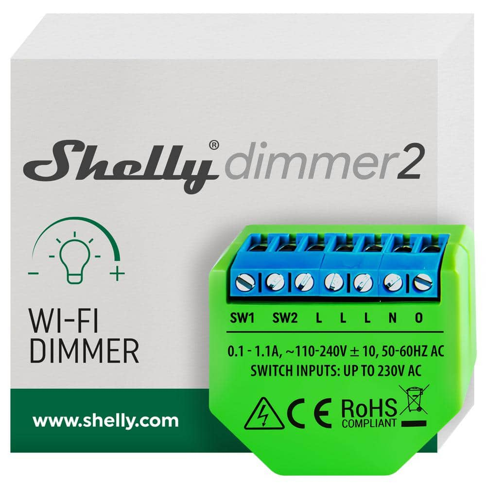 Shelly Dimmer 2 WiFi Smart Dimmer Switch with Power Monitoring