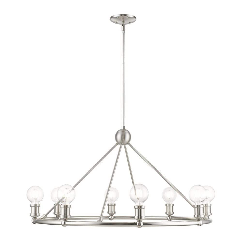 Livex Lighting Lansdale 8 - Light Chandelier in  Brushed Nickel