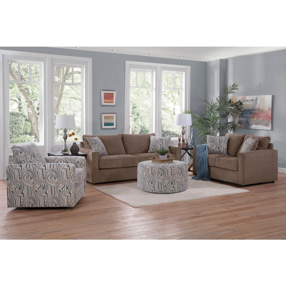 American Furniture Classics Delilah Model 8-020-A441V2 Loveseat with 2 Throw Pillows for Indoor Use