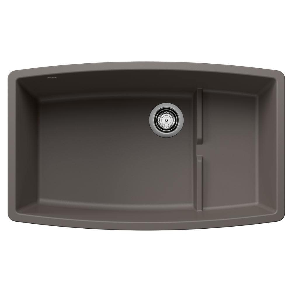 Performa Cascade SILGRANIT 32" Single Bowl Undermount Kitchen Sink with Colander
