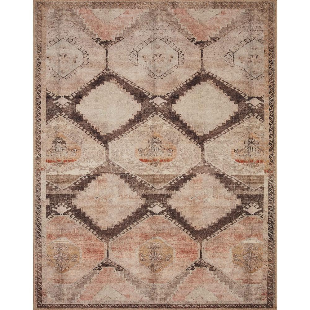 Loloi II Wynter Geometric Traditional Area Rug, Brown, 2'.6" x 7'.6"