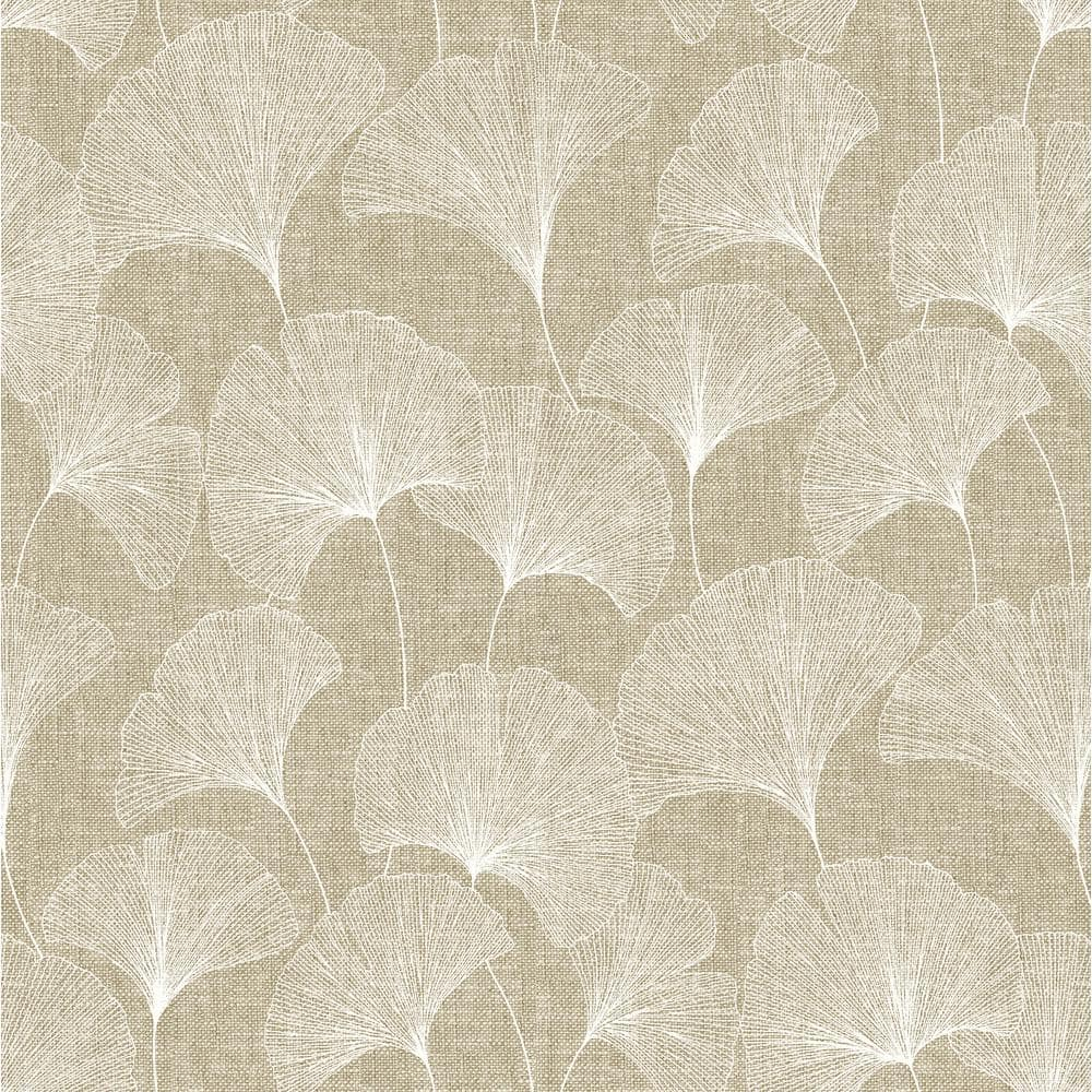 Surface Style - Peel and Stick Wallpaper, Botanical Wallpaper for Bedroom, Powder Room, Kitchen, Self Adhesive, Vinyl, 30.75 Sq Ft Coverage (Clover Lane Collection, Smoke)