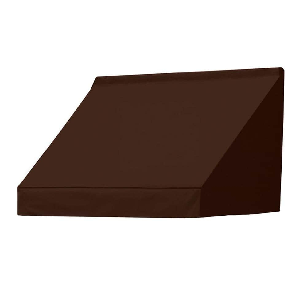 IDM Worldwide 48'' W x 21'' D Fabric Ebony Cover Retractable Door / Window Awning