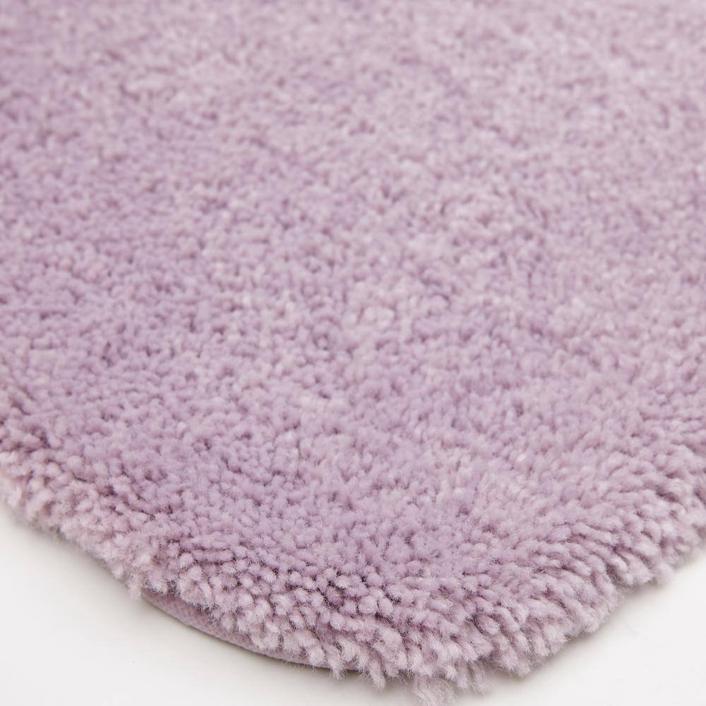 Mohawk Home Pure Perfection Nylon Bath Rug Contour, Lavender 1'8" x 2'