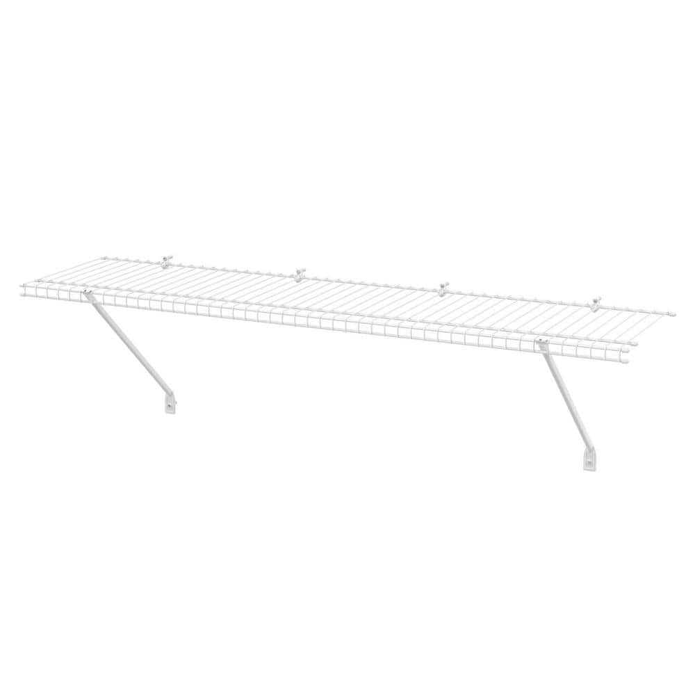 ClosetMaid (#104100) Wire Shelf Kit, White 4' x 12" (Pack of 4)