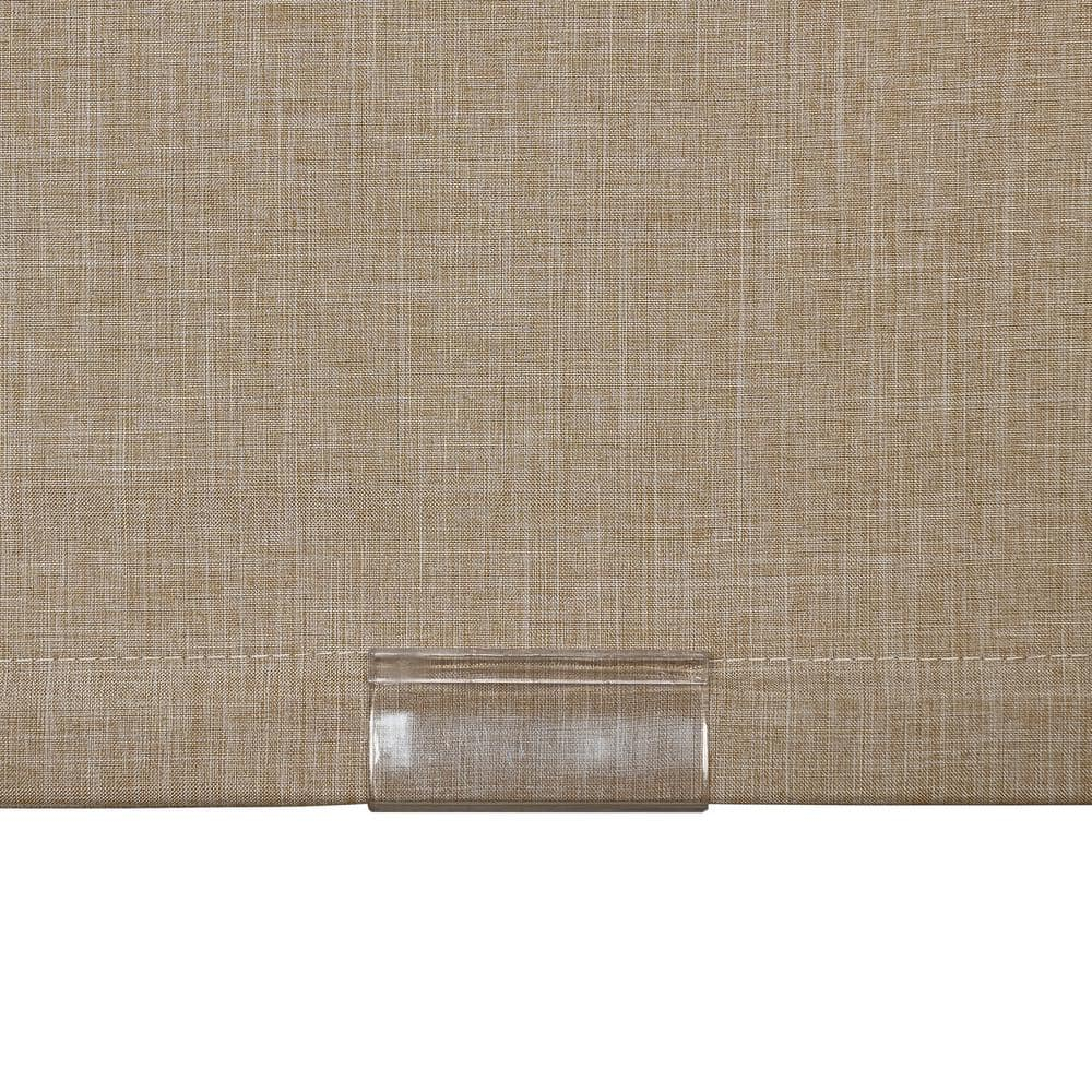 Home Basics  Cordless Blackout Fabric Roman Shades 23 inches - Linen