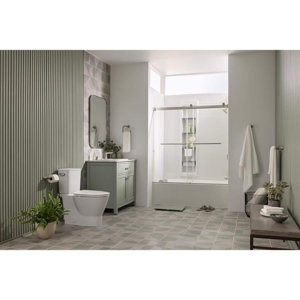 American Standard 7061190.295 Aspirations Towel Ring, Brushed Nickel