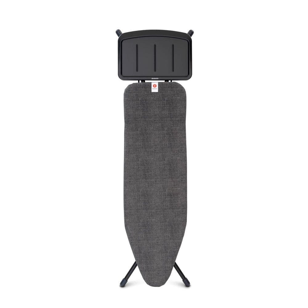 Brabantia Black Freestanding Folding Ironing Board with Metal Steam Unit Holder