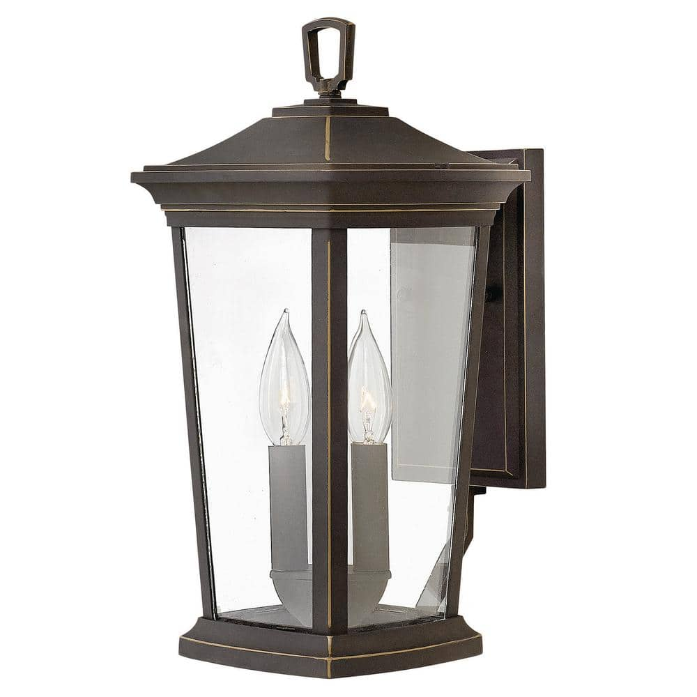 Oil Rubbed Bronze Outdoor Wall Lantern with Clear Glass