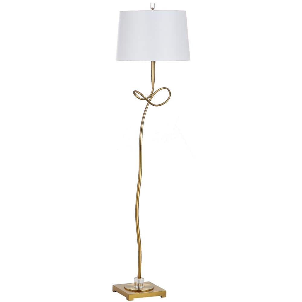 Safavieh Liana 66.5 in. H Modern Floor Lamp, Gold/Off White Shade