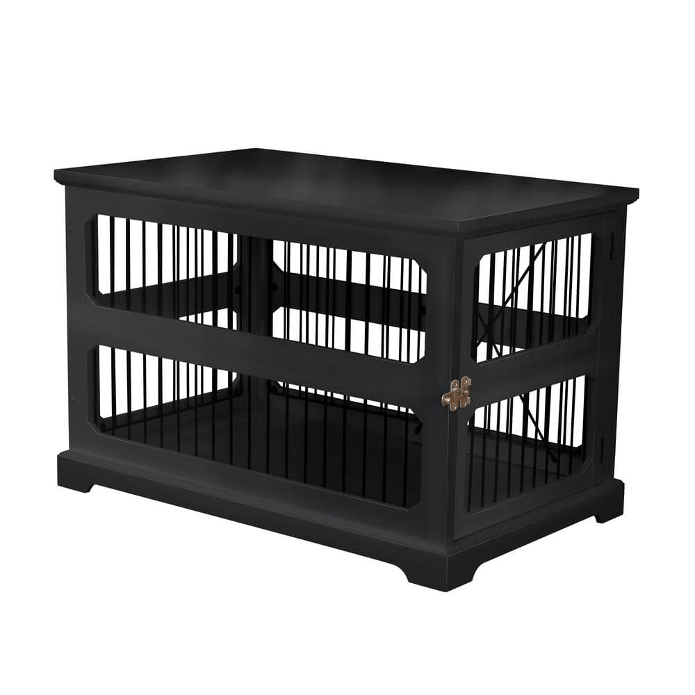 Zoovilla PTH0651721710 Slide Aside Crate & End Table, Black - Medium