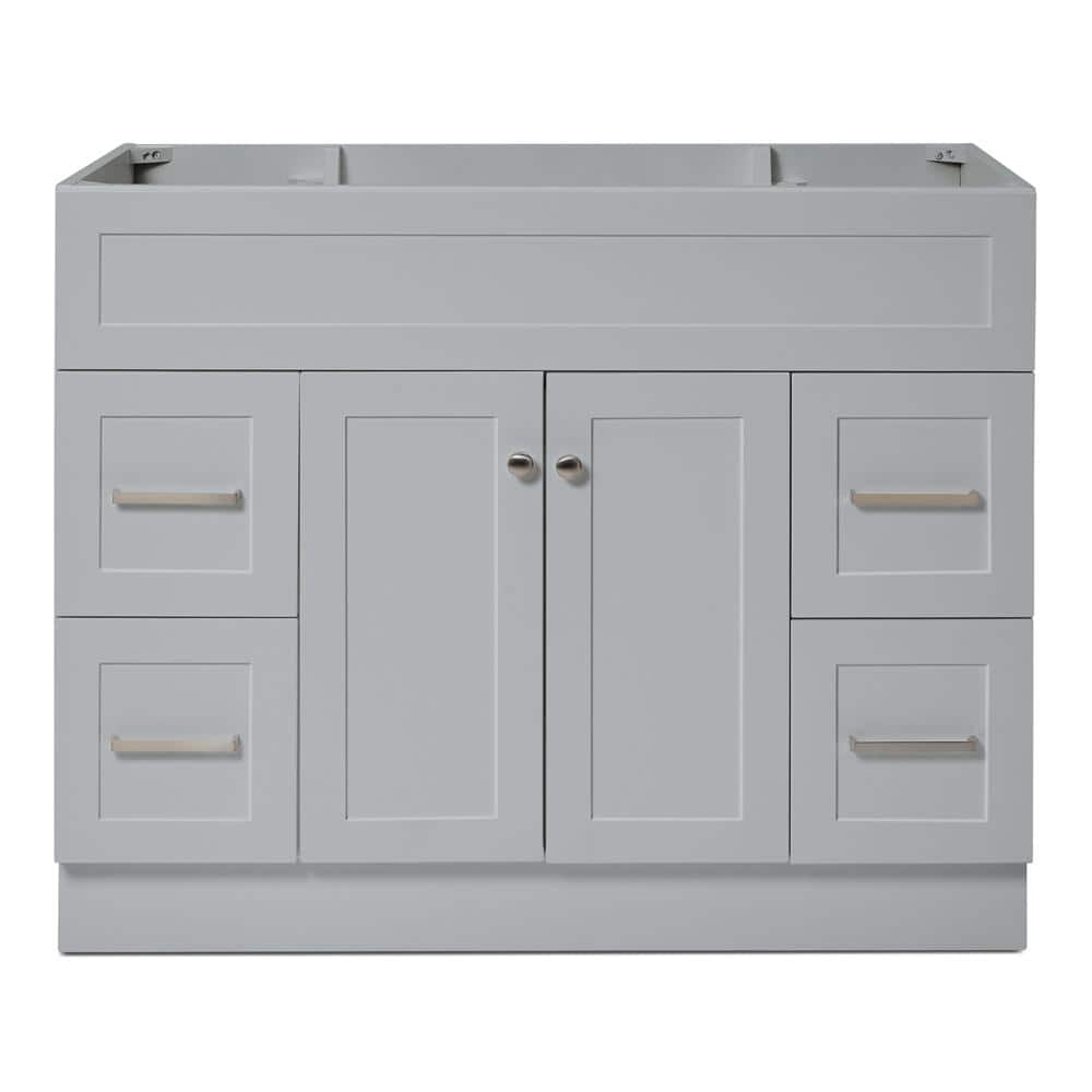 Ariel F042s-Bc Hamlet 42" Single Free Standing Vanity Cabinet Only - Grey