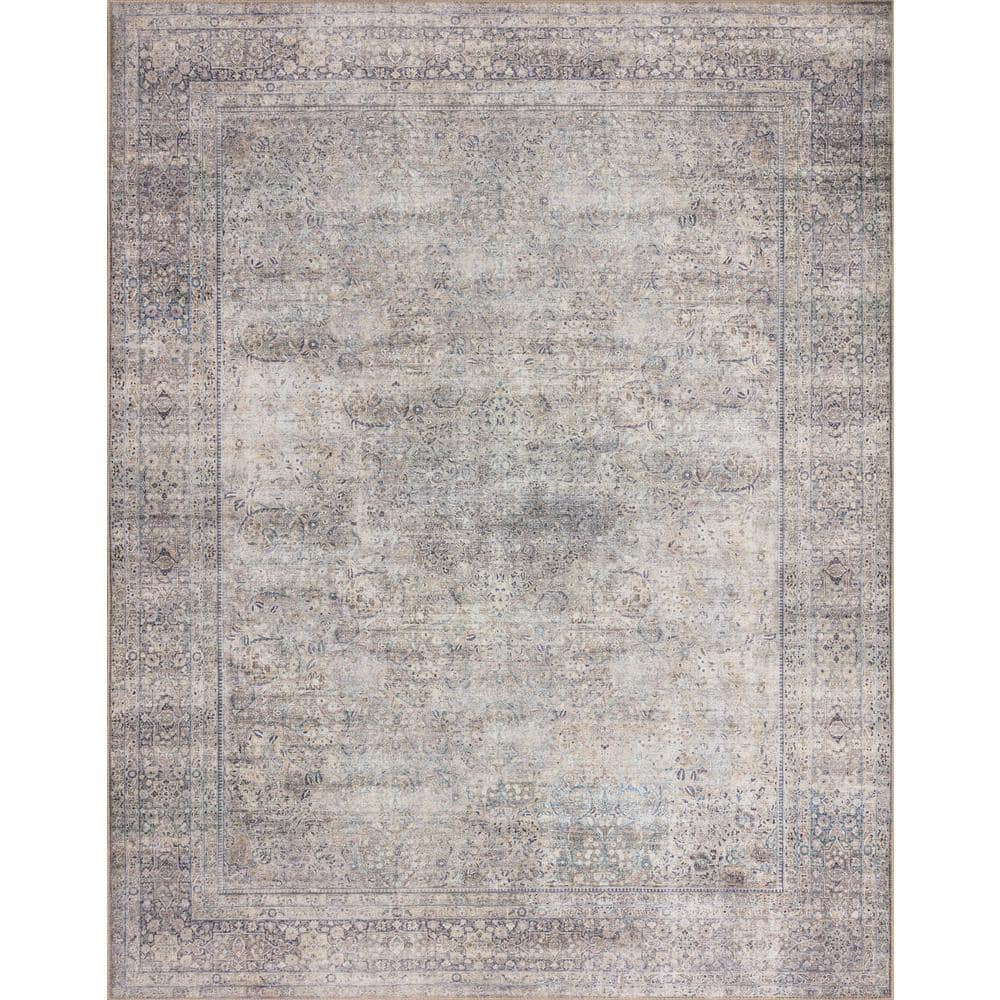 Loloi II Wynter WYN-03 Silver / Charcoal Oriental Area Rug 8'-6" x 11'-6"