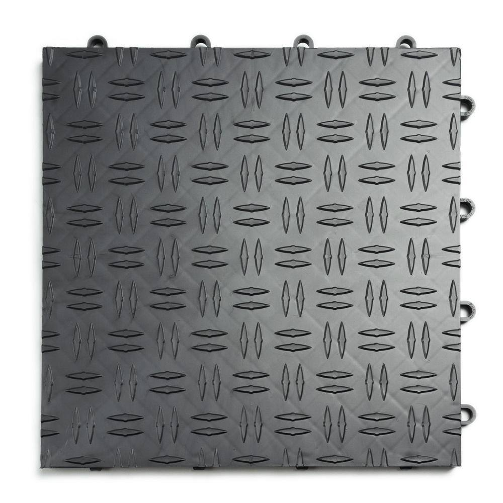 Diamond MotorDeck 12'' W x 12'' L Garage Flooring Tiles in Black