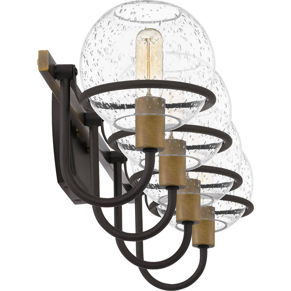 Phoenix Modern Lantern-Style Bath Light in Matte Black and Western Bronze