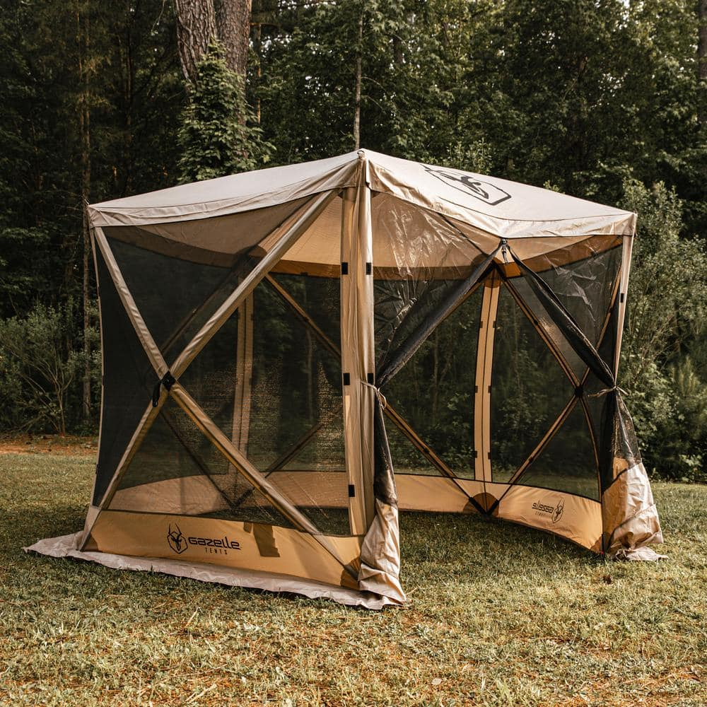 Gazelle Tents™, G5 5-Sided Portable Gazebo, Hub Screen Tent, TriTech Mesh, GG502DS