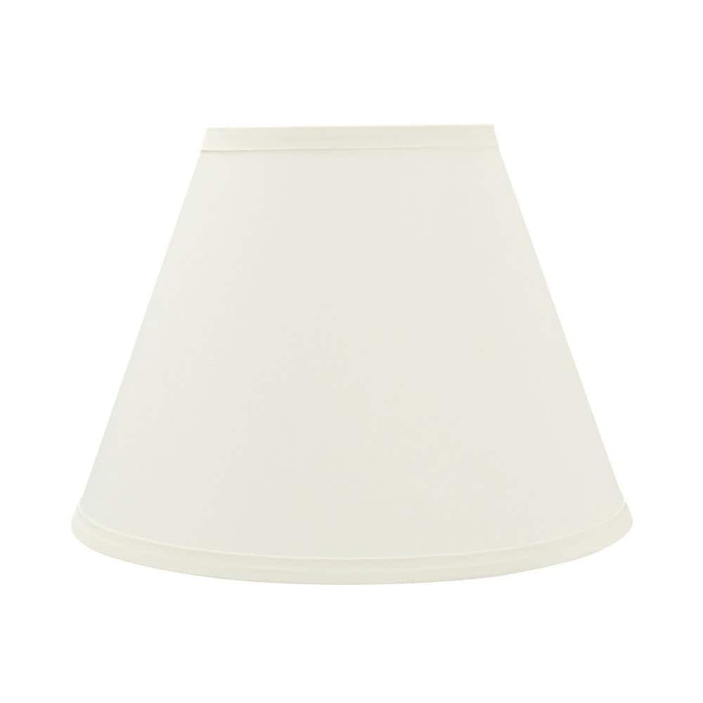 Aspen Creative 32630 Transitional Hardback Empire Spider Lamp Shade in White, 6" T x 12" B x 9" H
