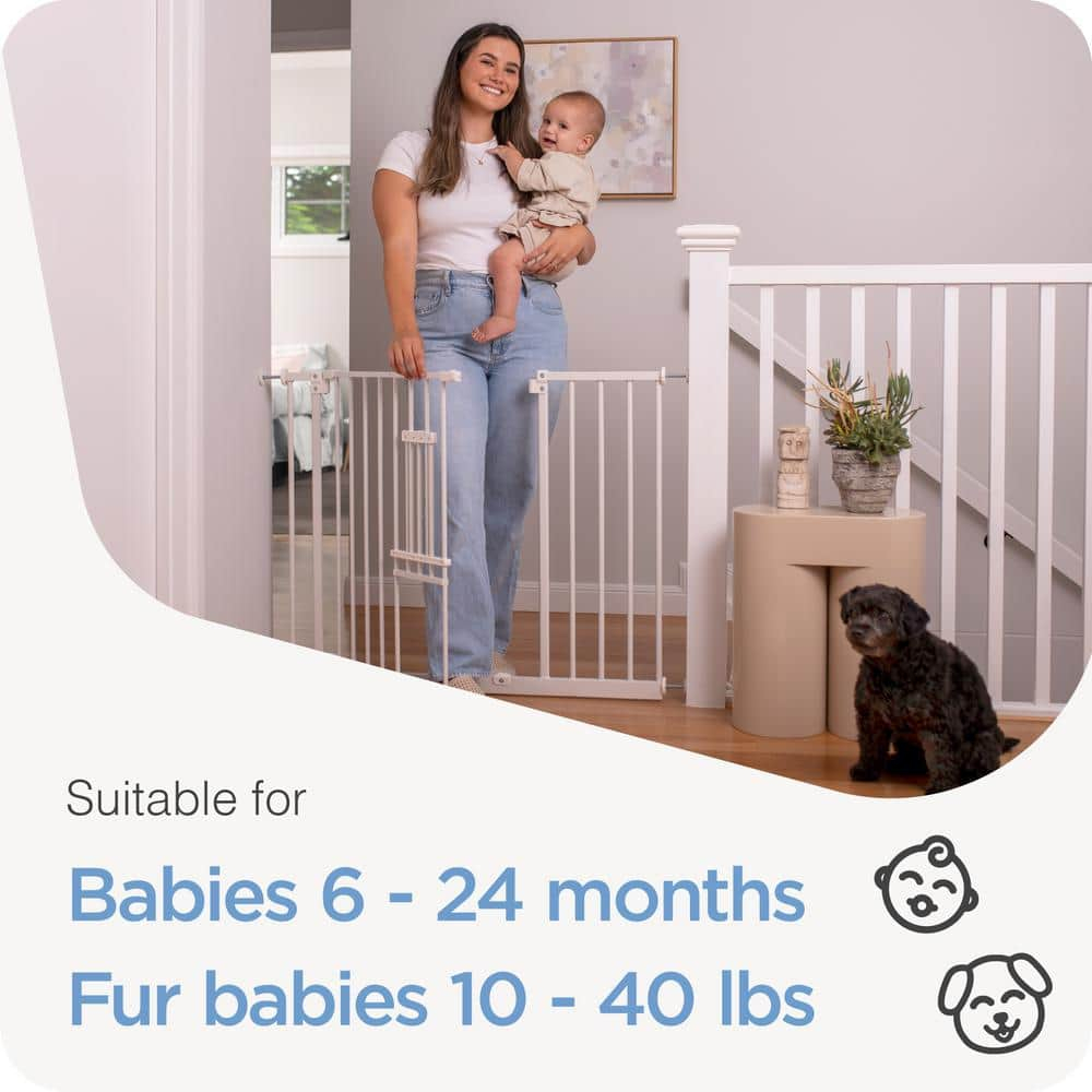 Perma Child Safety, 28.7" - 44" x 30" Extra Wide Easy Fit Metal Pet Gate
