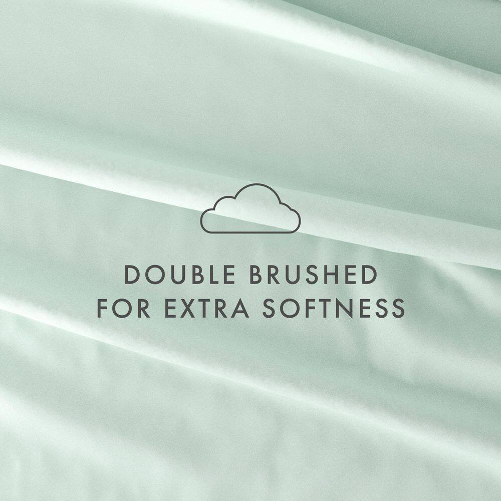 Mint Solid Deep Pocket Twin Microfiber Sheet Set